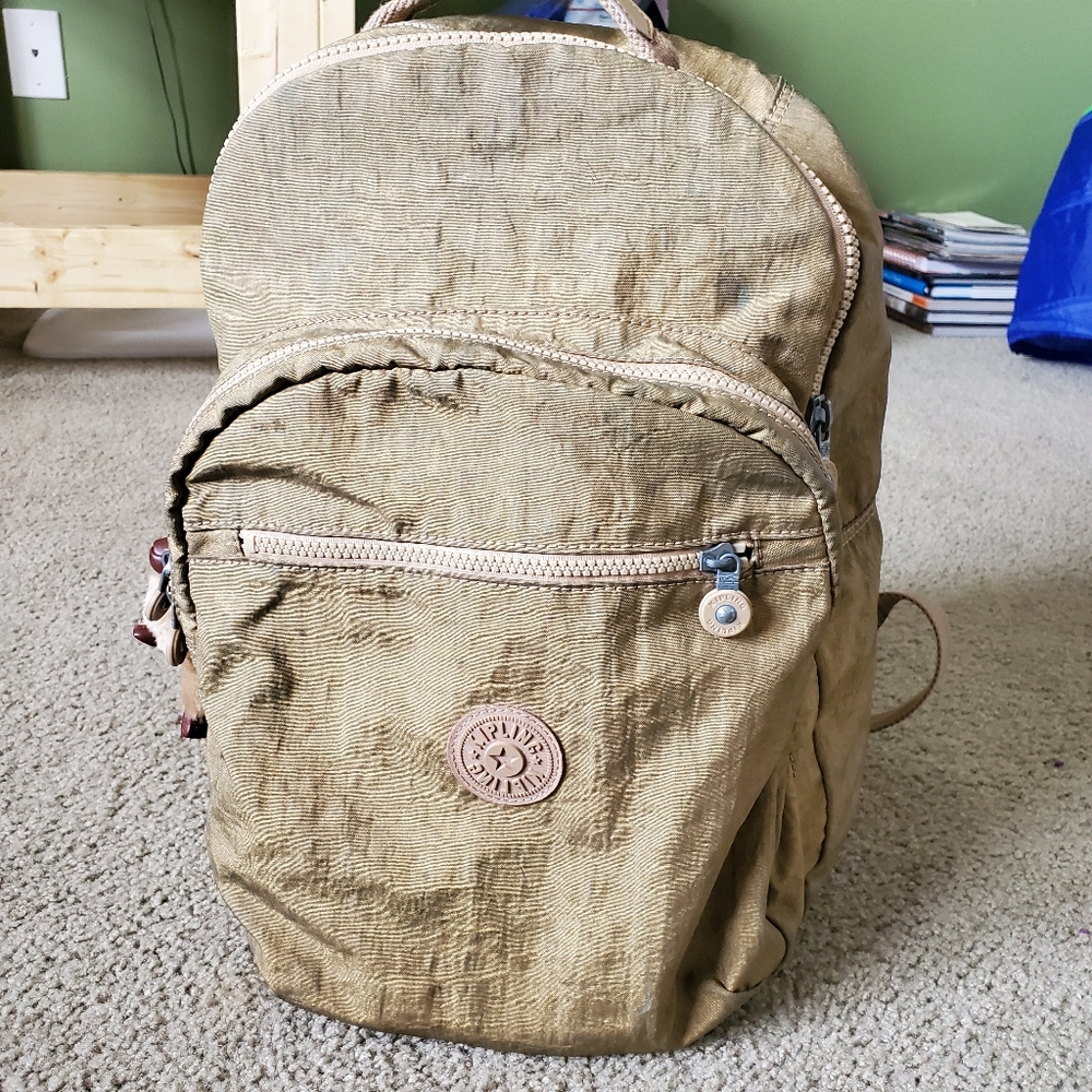 Kipling Tan Colored Bookbag
